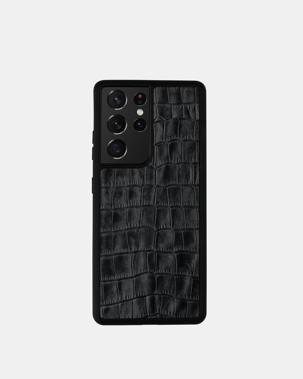 Чохол для Samsung у чорному кольорі з тиснення під крокодила