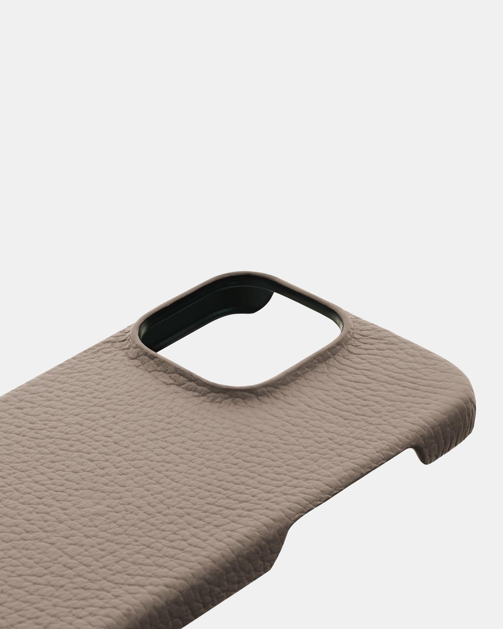 Бежевый кожаный чехол для iPhone 15 Pro