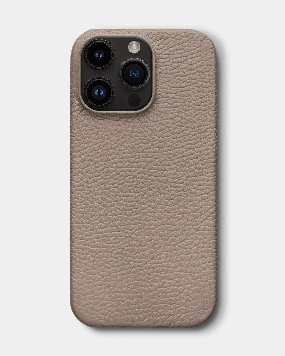 Beige leather case for iPhone 14 Pro Max
