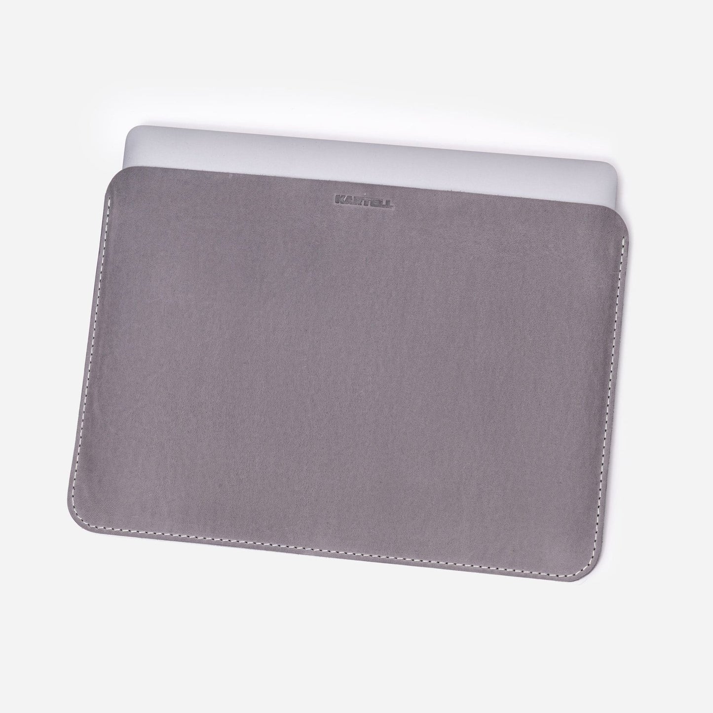 Відкритий чохол для MacBook 13 Air Pro зі шкіри крейзі хорс, в сірому кольорі