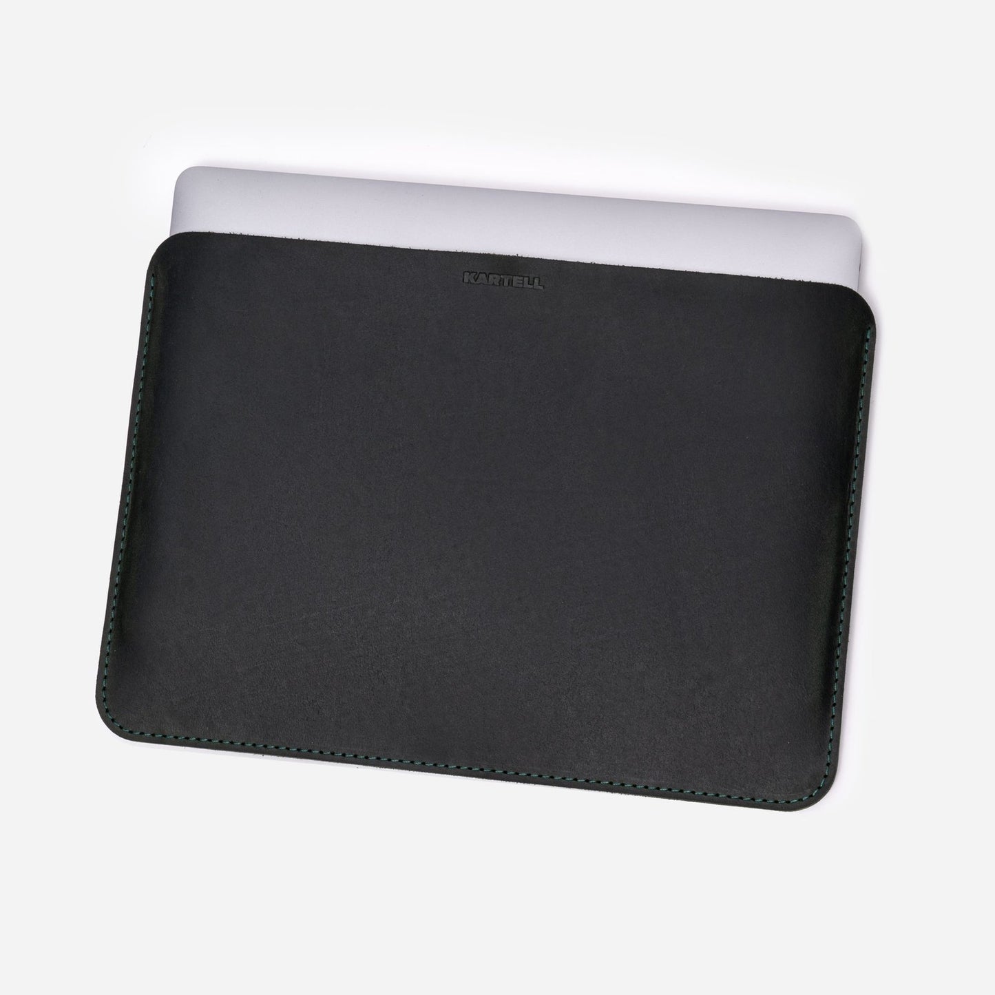 Відкритий чохол для MacBook 13 Air Pro зі шкіри крейзі хорс, в чорному кольорі