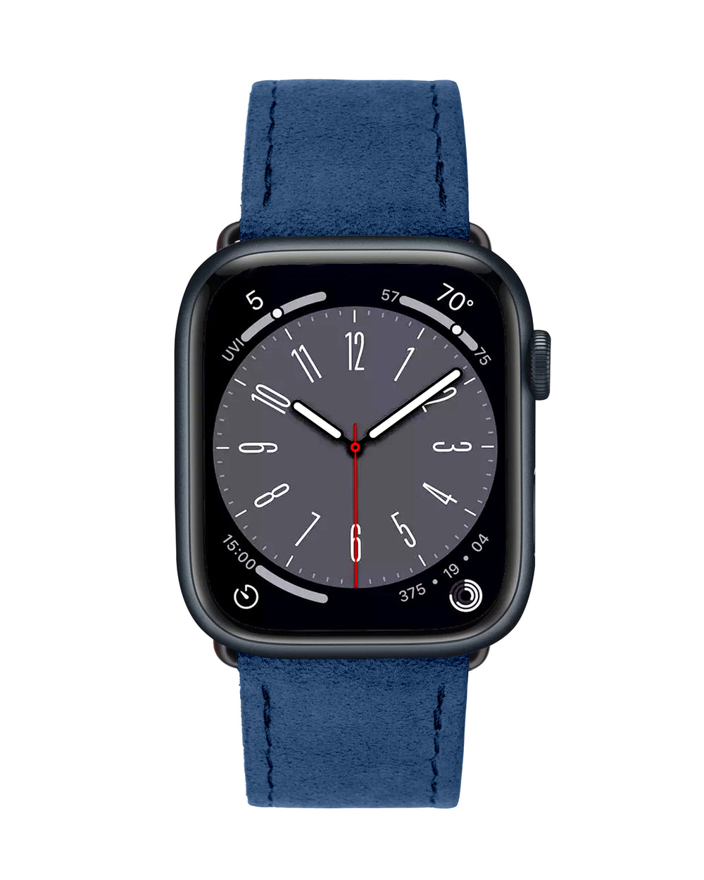 Ремешок для Apple Watch из алькантары синего цвета