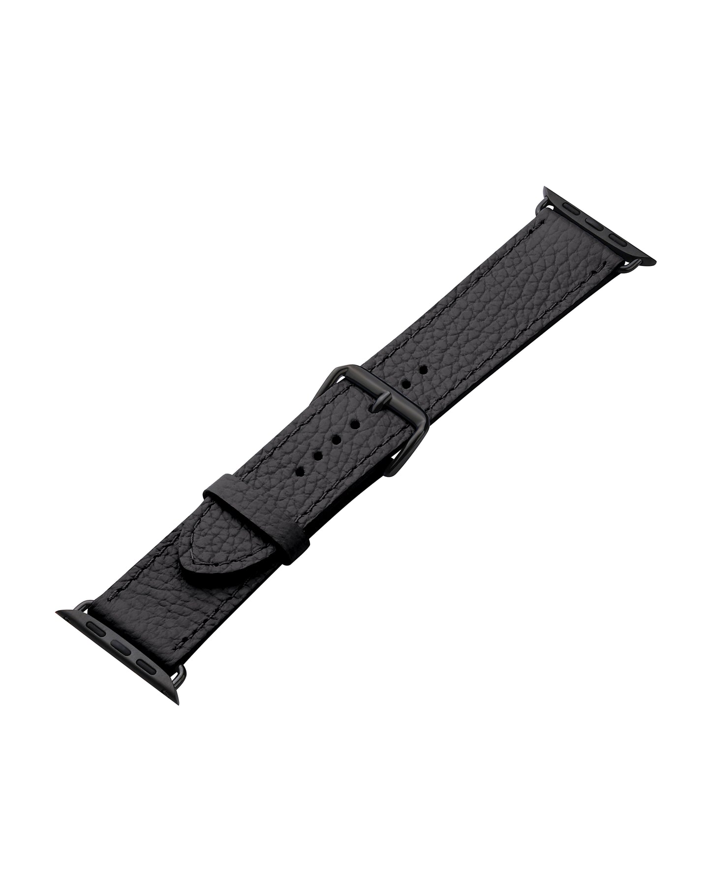 Ремінець для Apple Watch із телячої шкіри флотар в чорному кольорі