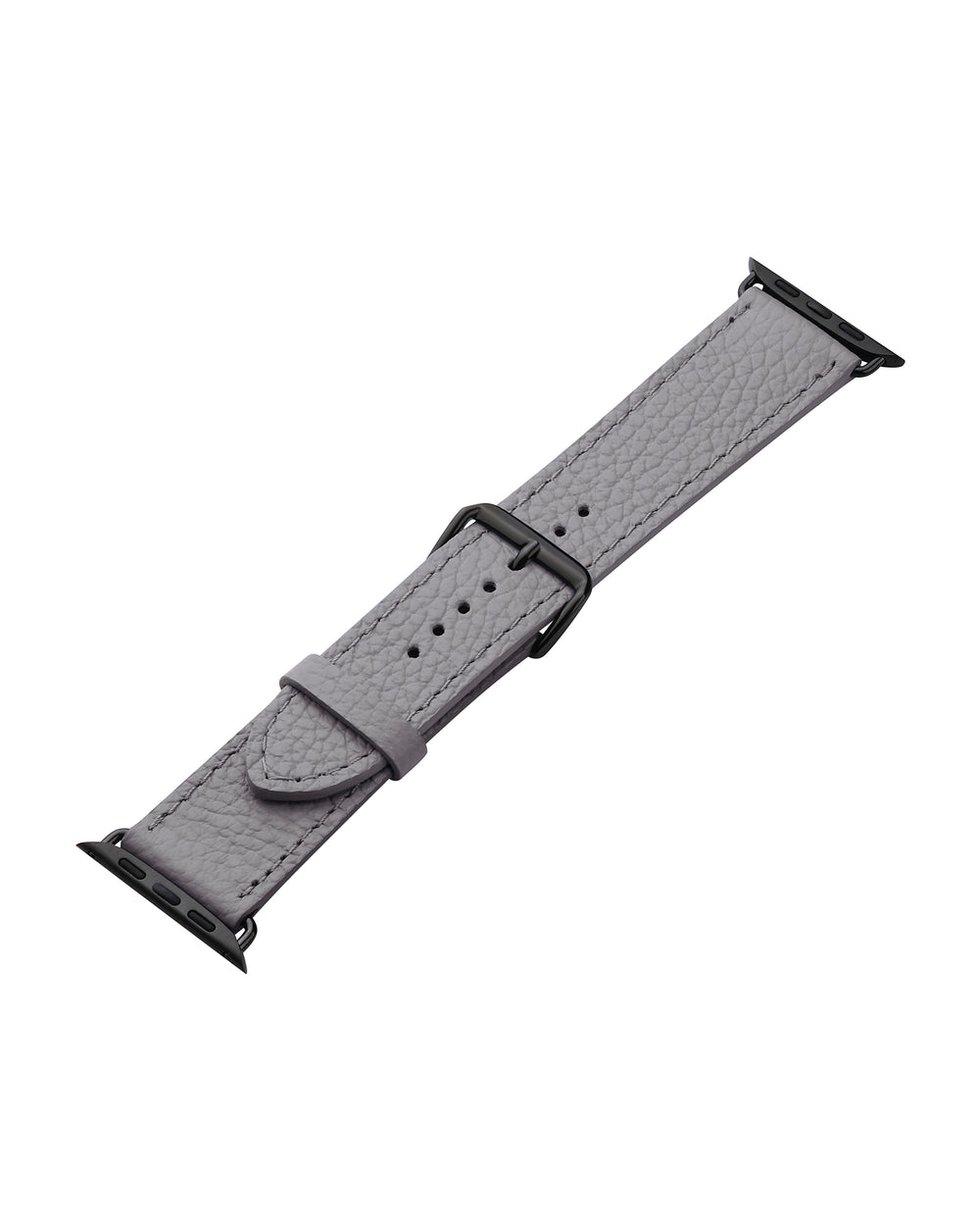 Strap for Apple Watch made of calf leather floater in gray color
