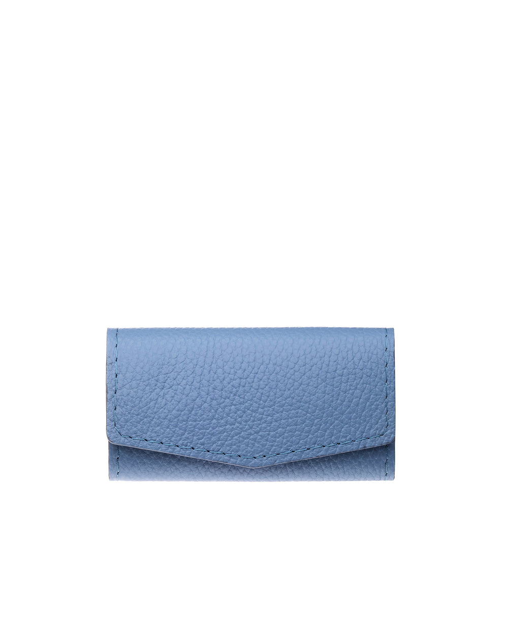 Key holder made of light blue flotter leather
