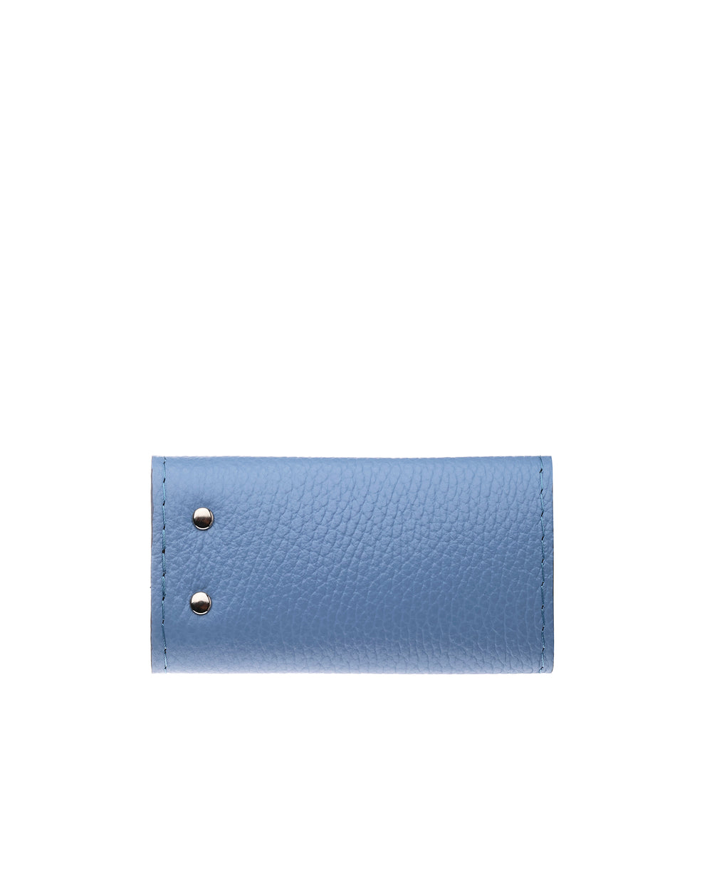 Key holder made of light blue flotter leather