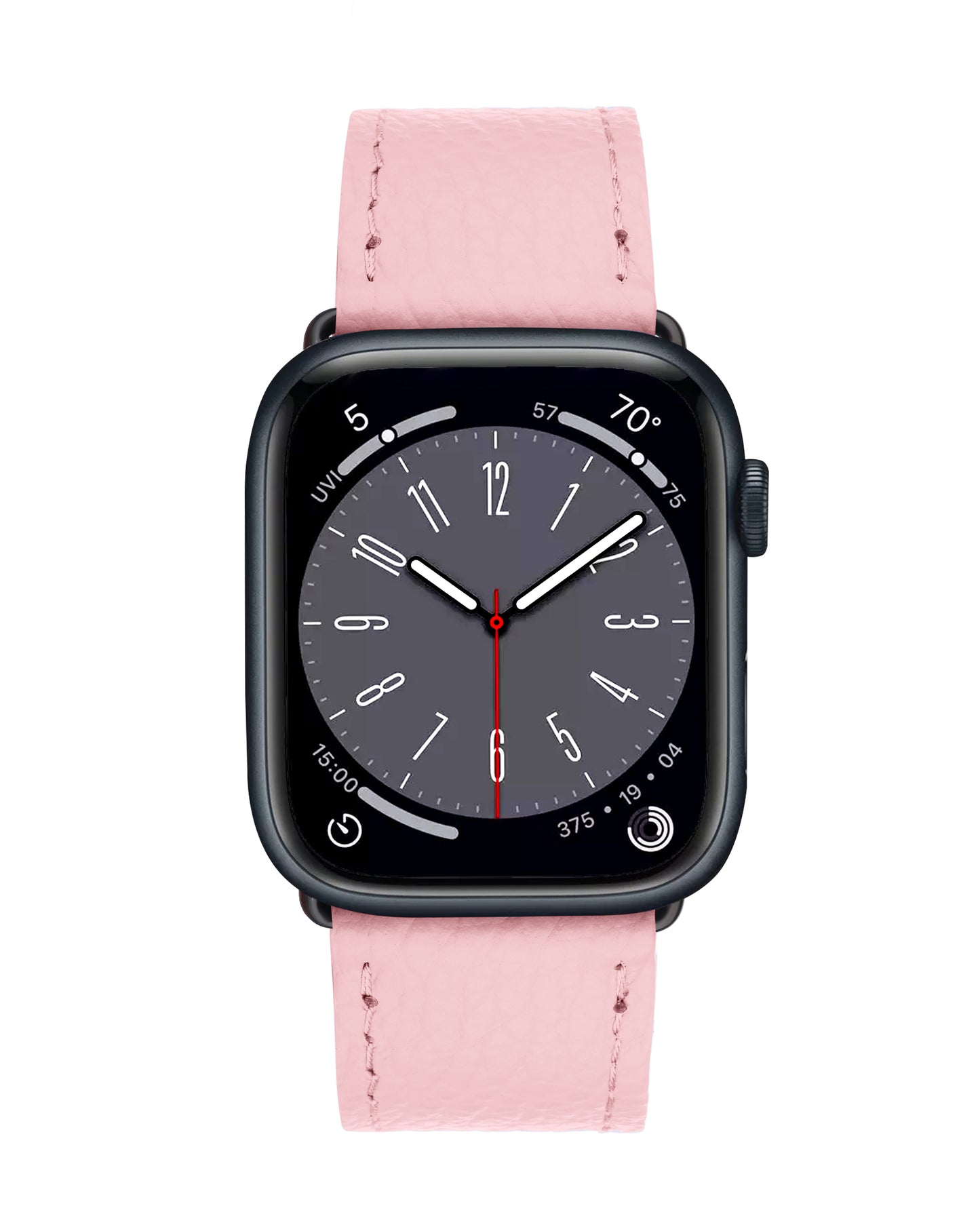Ремінець для Apple Watch зі шкіри флотар у рожевому кольорі