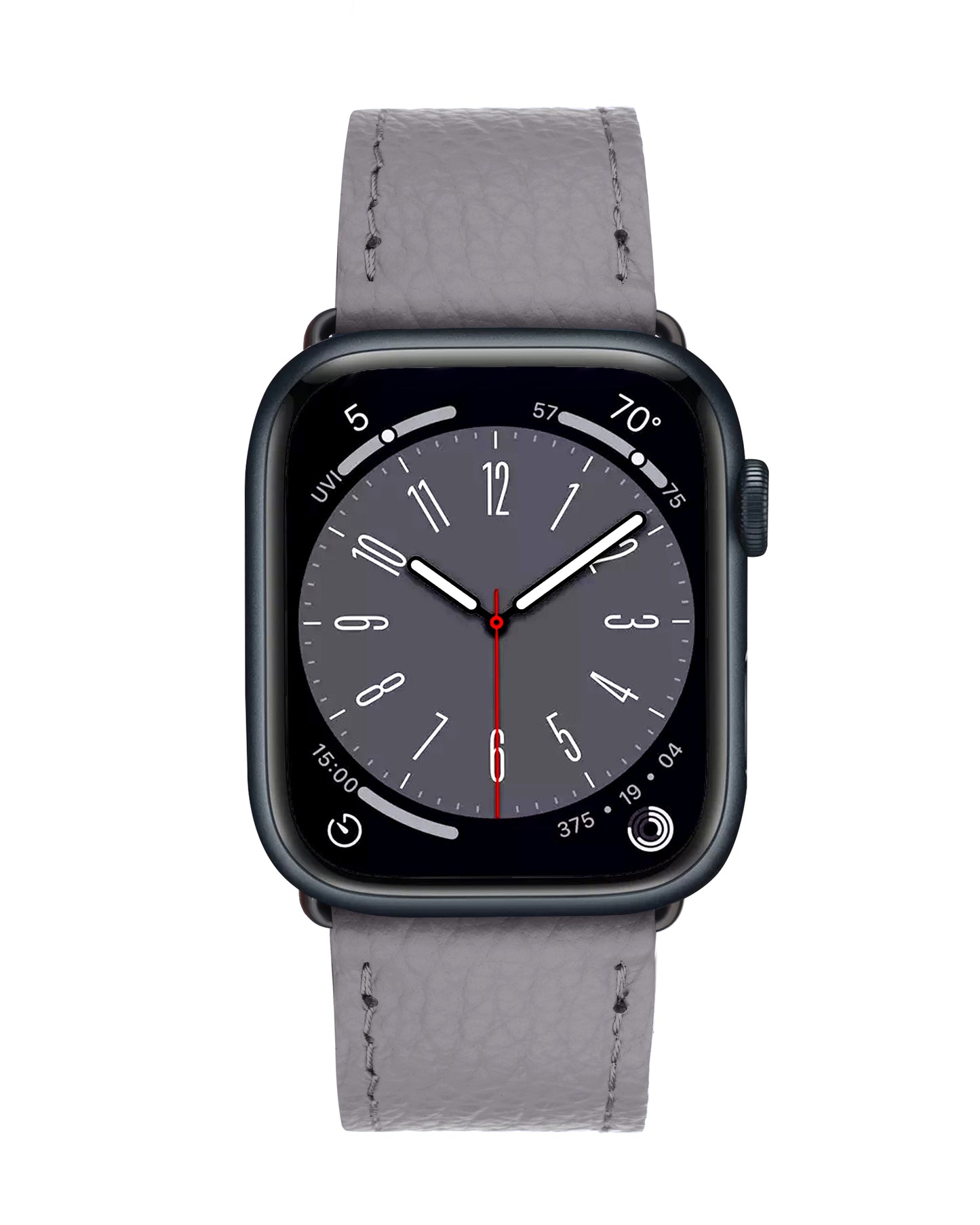 Ремінець для Apple Watch із телячої шкіри флотар в сірому кольорі