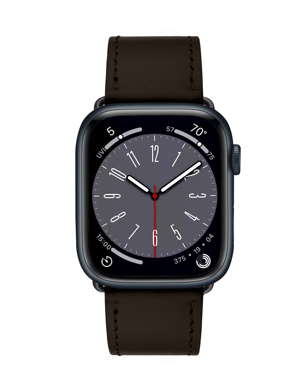 Ремінець для Apple Watch зі шкіри купон у коричневому кольорі