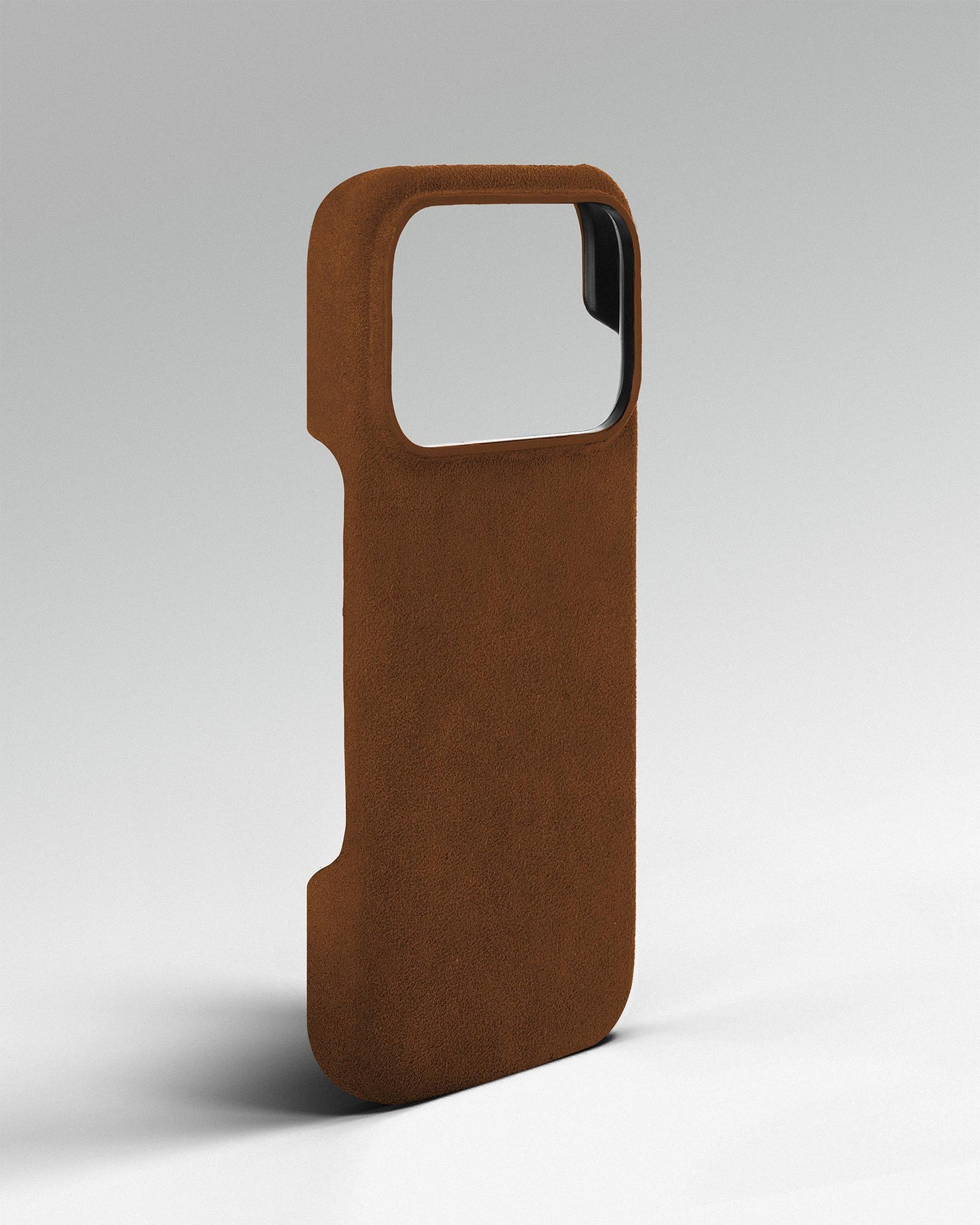 Рудий чохол з алькантари для iPhone 17 Pro