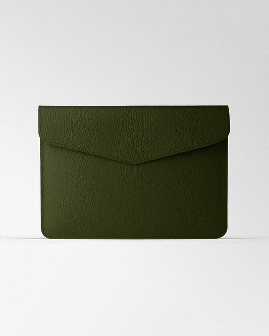 Чохол Magnetic із темно-зеленої текстурної шкіри для MacBook