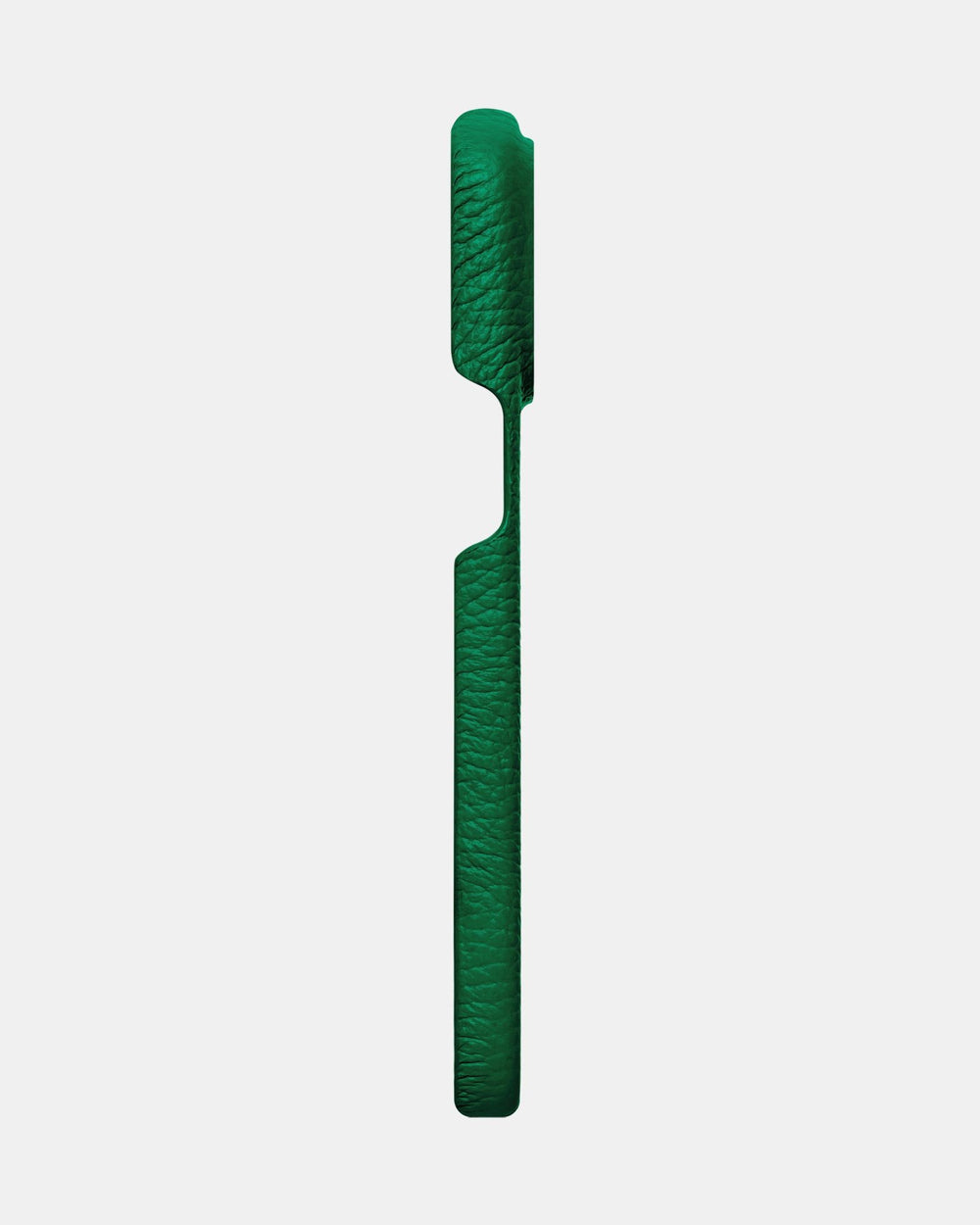 Bright green leather case for iPhone 15 Pro
