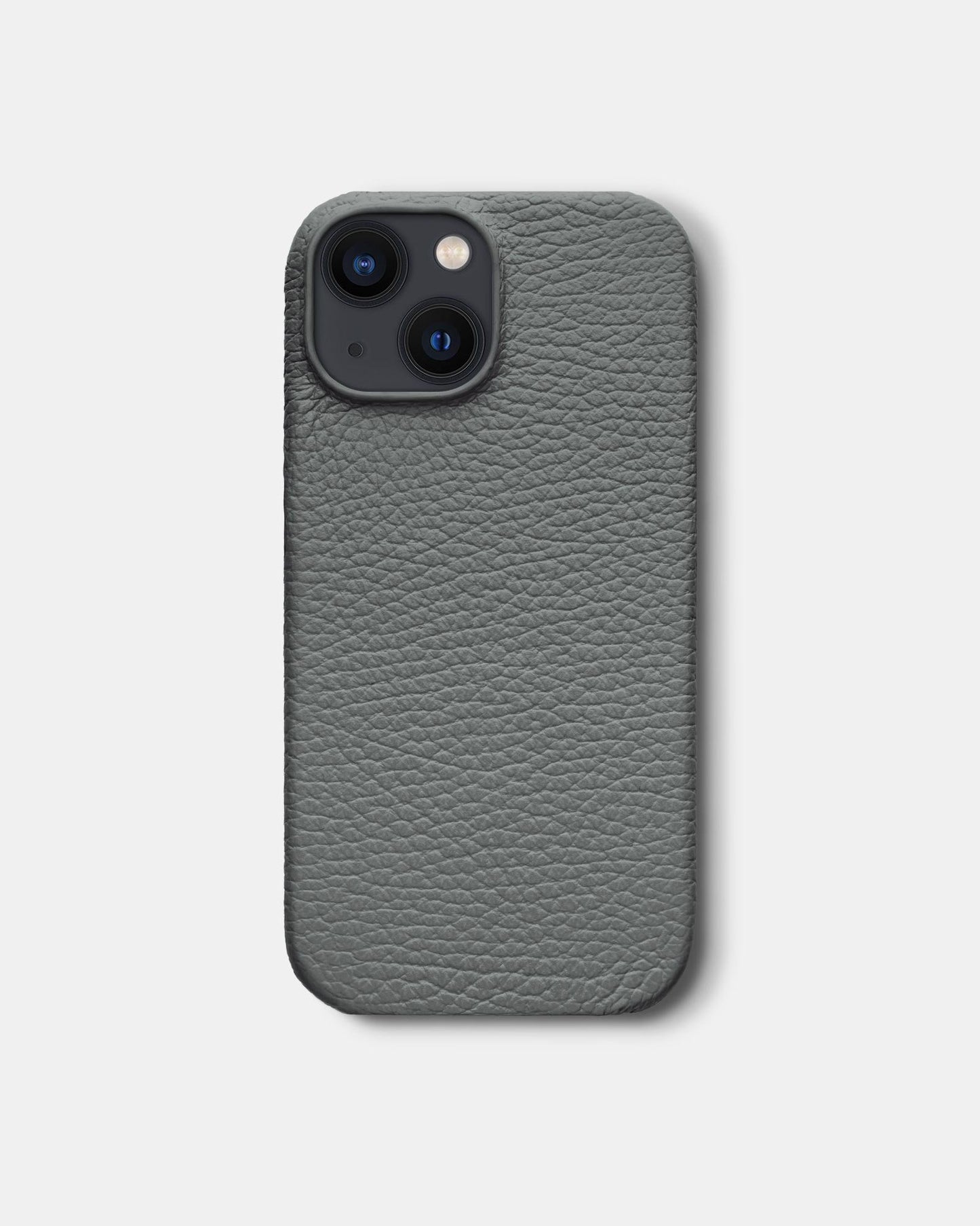 Сірий шкіряний чохол для iPhone 13 Mini