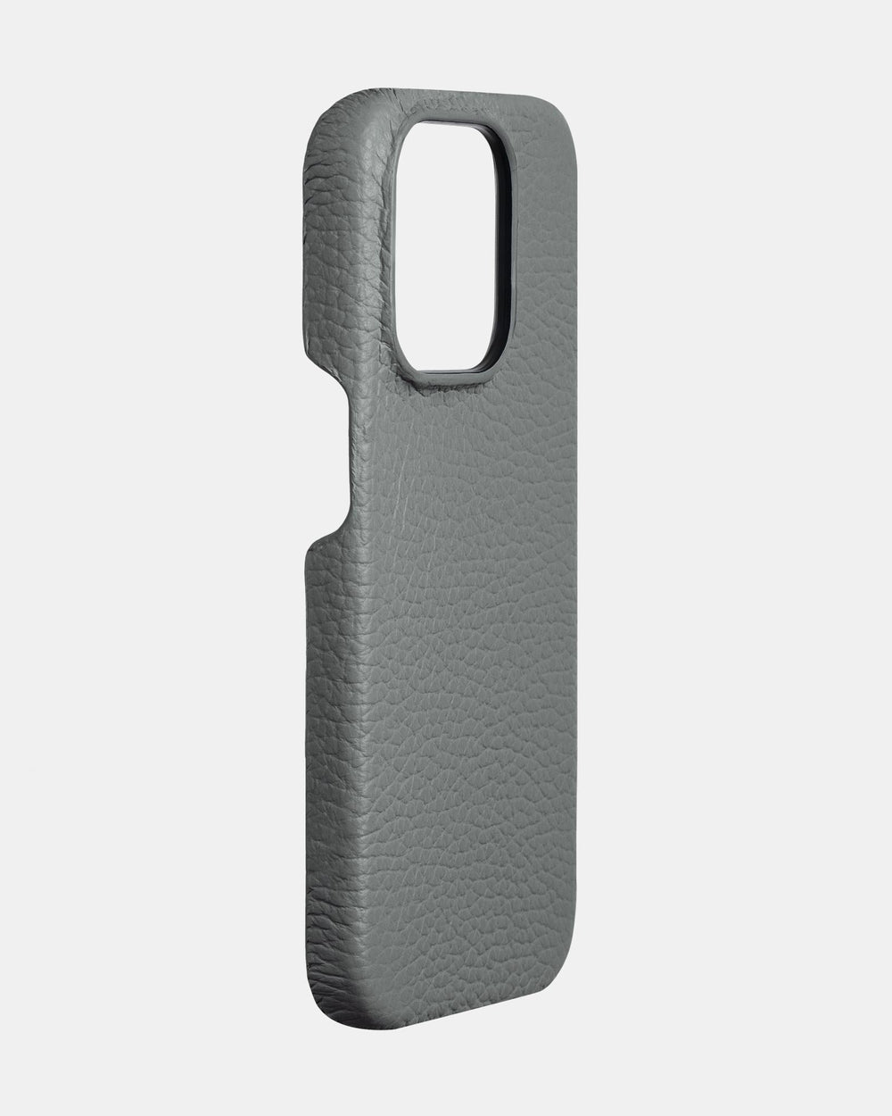 Gray leather case for iPhone 14 Pro Max