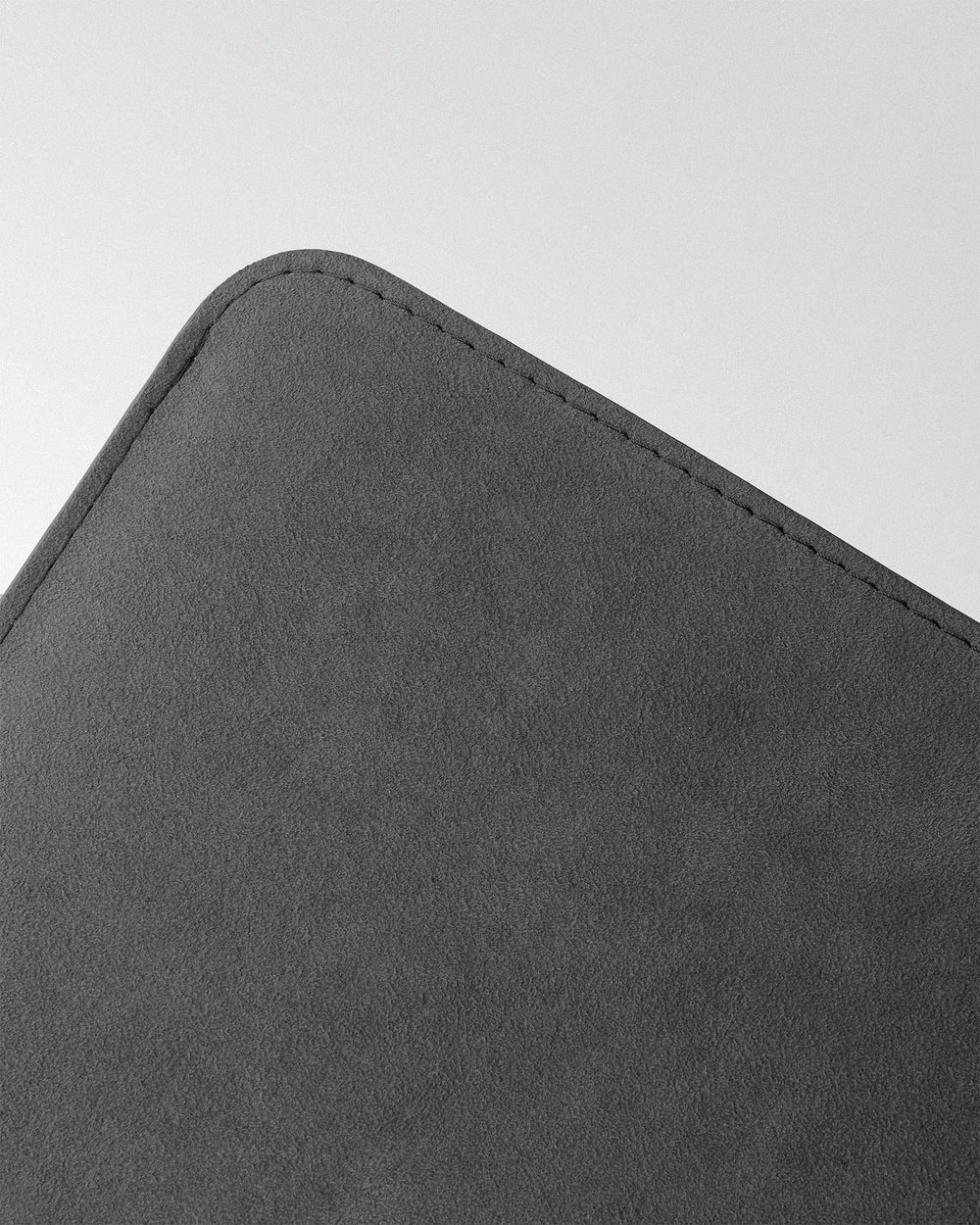 Minimalist case made of gray alcantara for MacBook