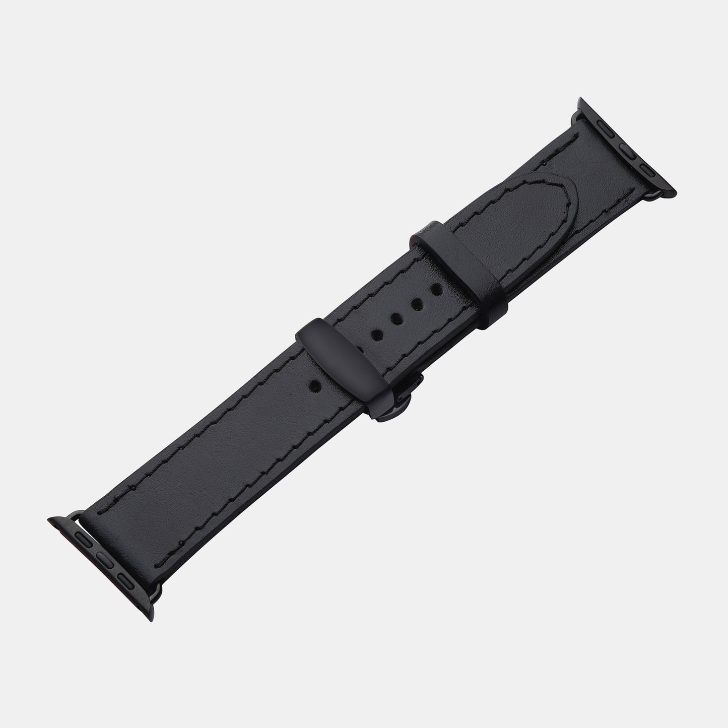 Ремінець для Apple Watch із телячої шкіри в чорному кольорі
