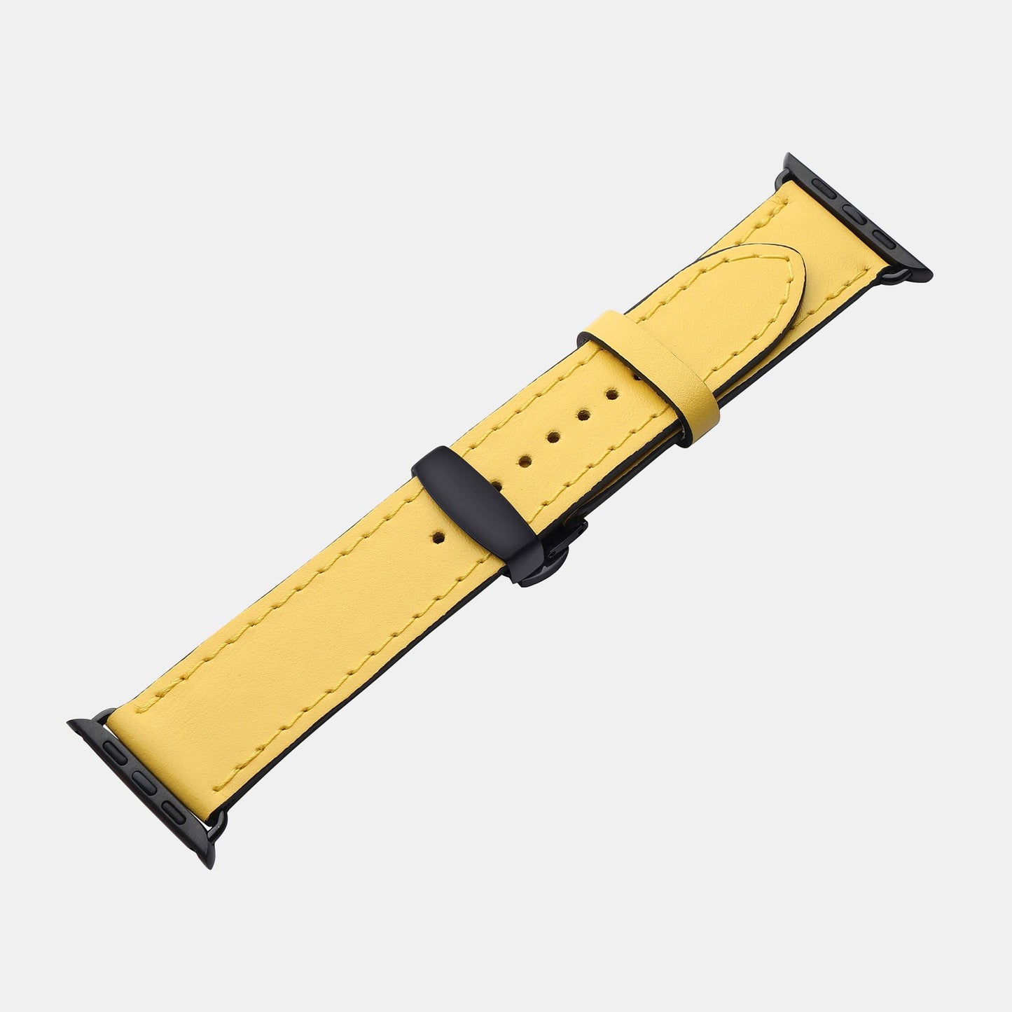Ремінець для Apple Watch із телячої шкіри в жовтому кольорі