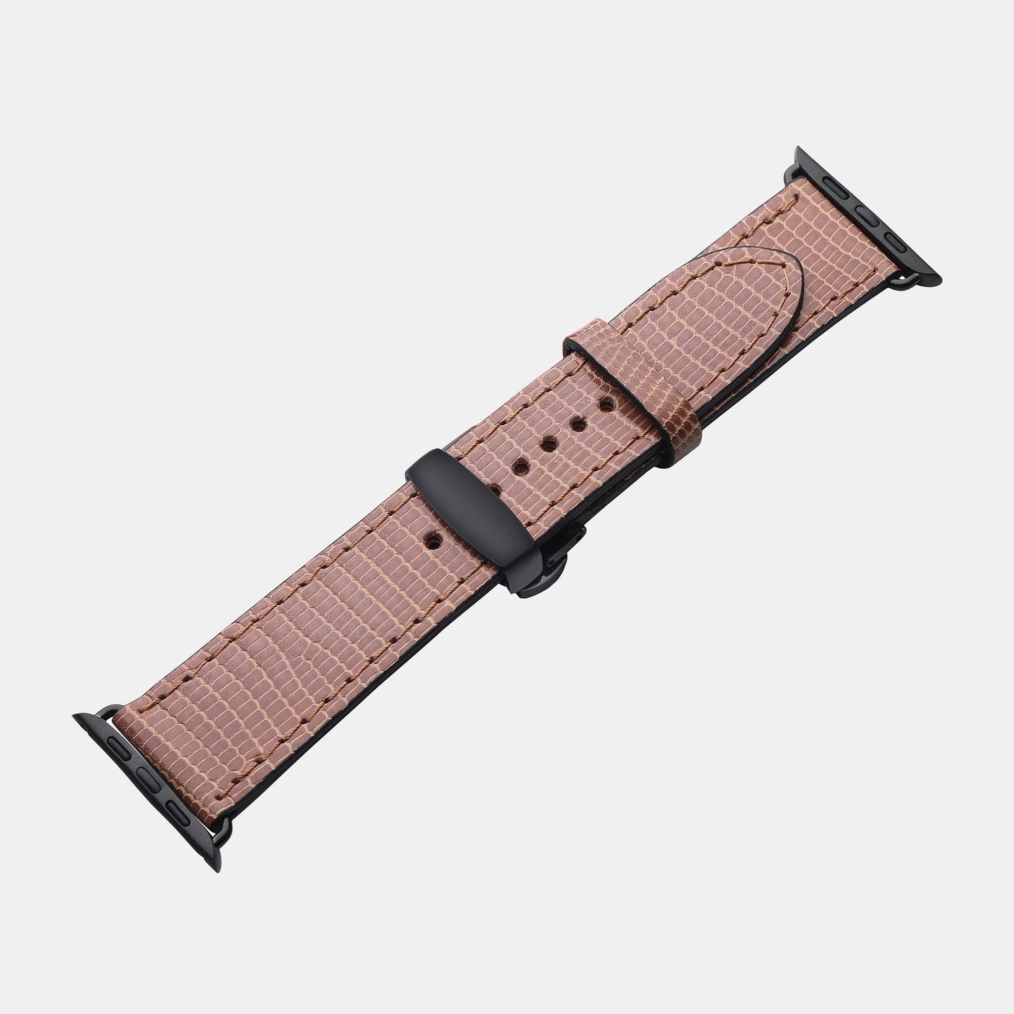 Ремінець для Apple Watch зі шкіри ігуани в бежевому кольорі