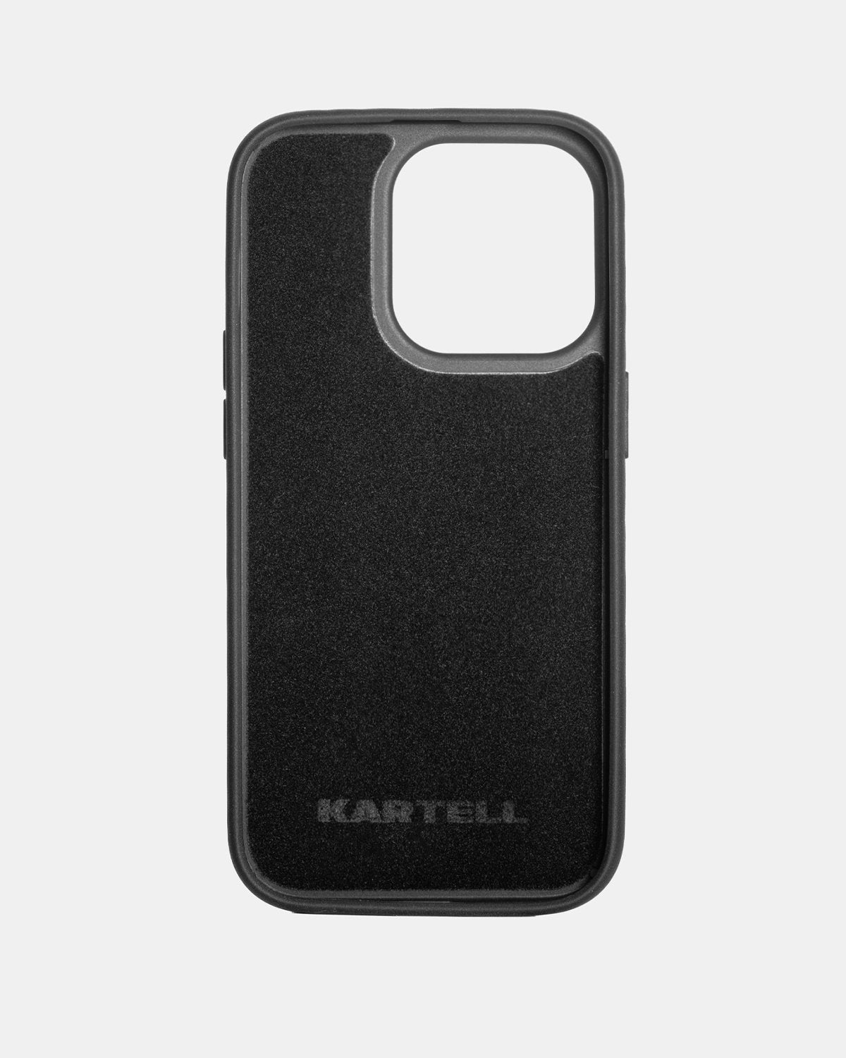 Чохол із коричневої шкіри страуса з фолікулами для iPhone 15
