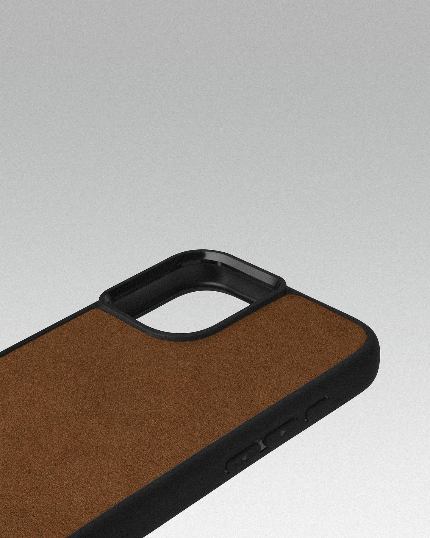 Чохол із рудою вставкою з алькантари для iPhone 12 Mini
