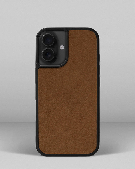 Чохол із рудою вставкою з алькантари для iPhone 11
