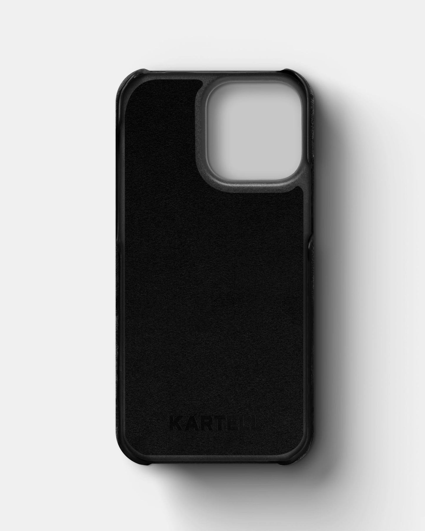 Чорний чохол з алькантари для iPhone 13 Pro