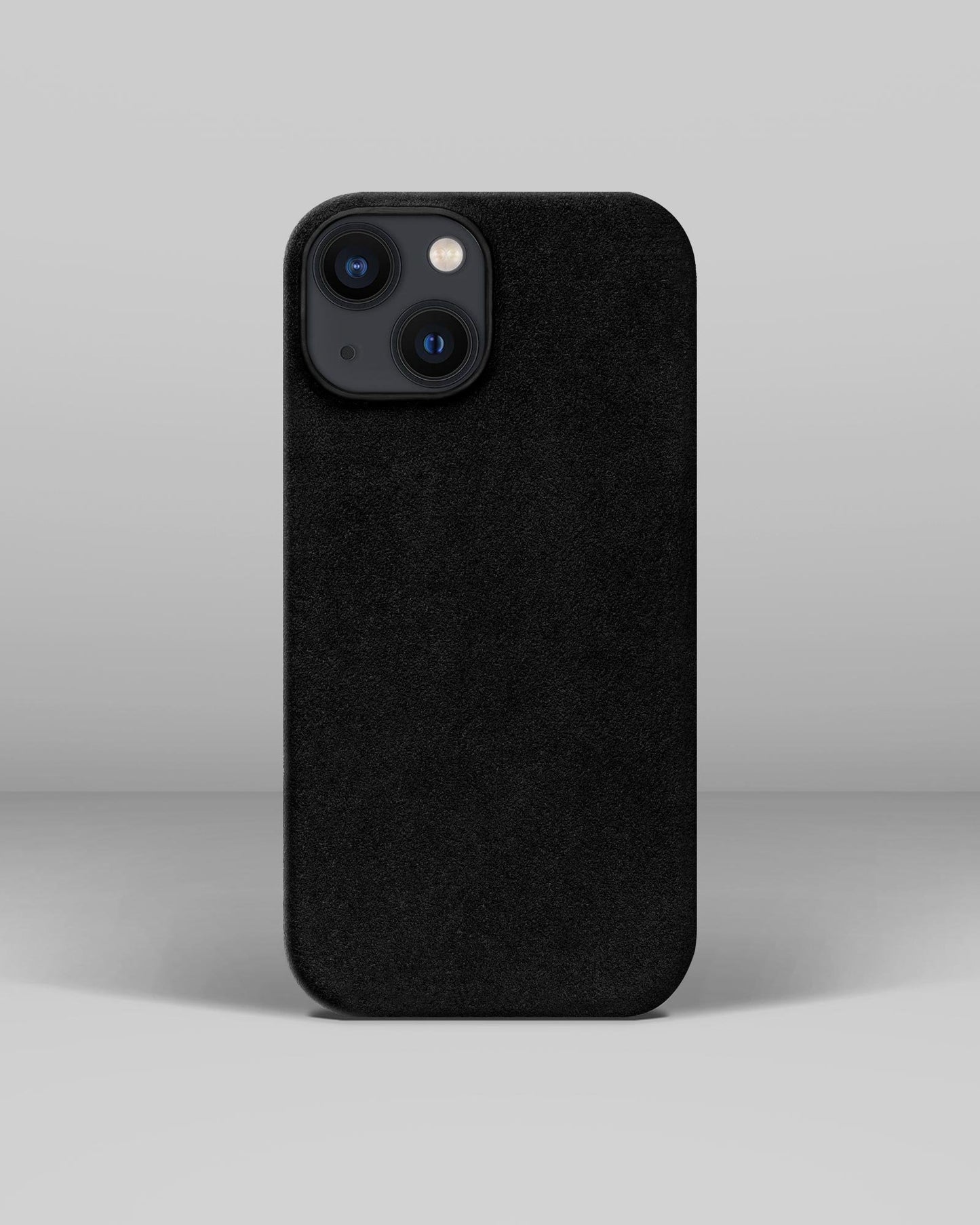 Чорний чохол  з алькантари для iPhone 12 Mini