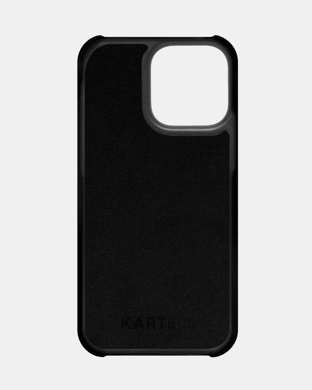 Black leather case for iPhone 15 Pro
