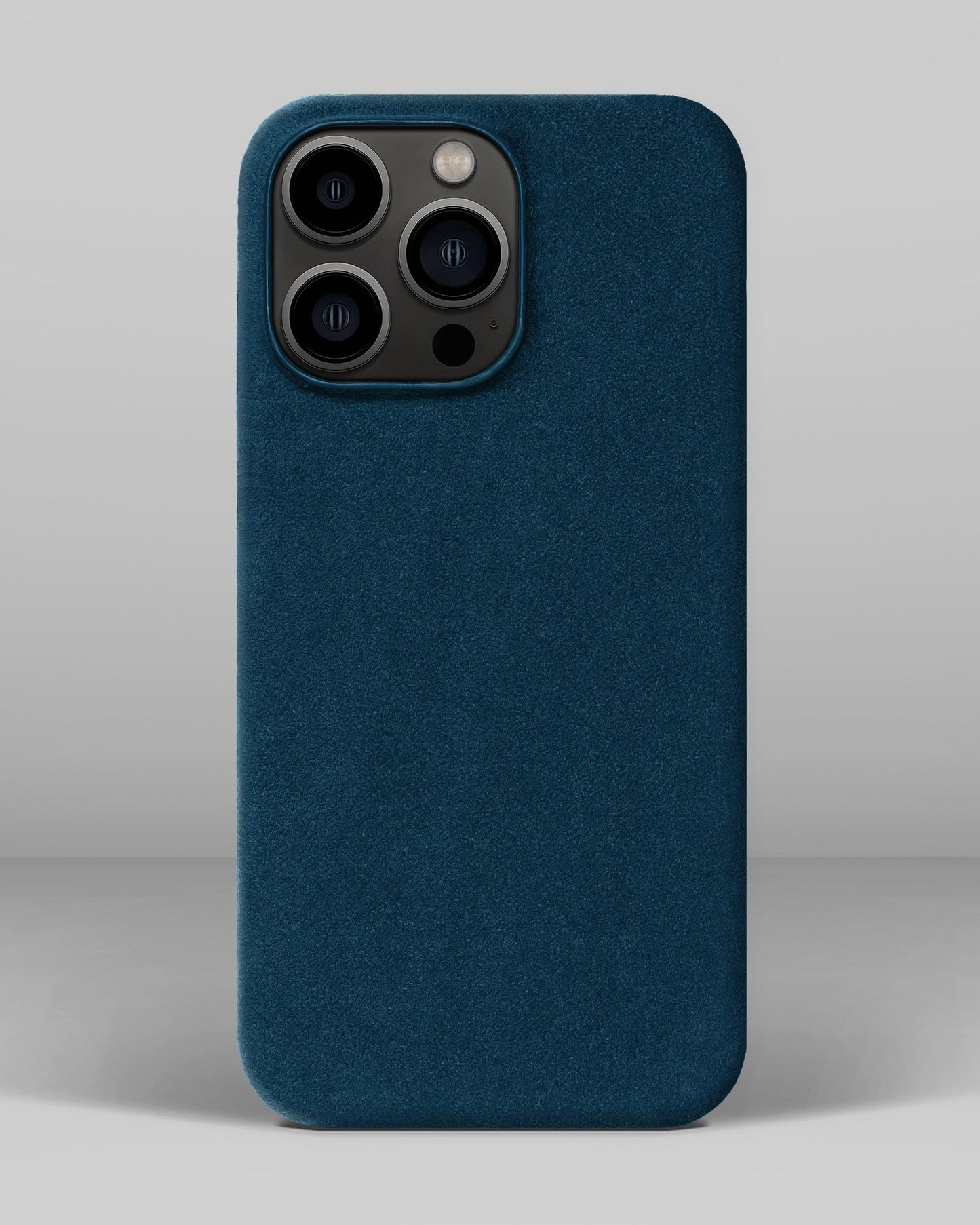 Синій чохол з алькантари для iPhone 12 Pro Max