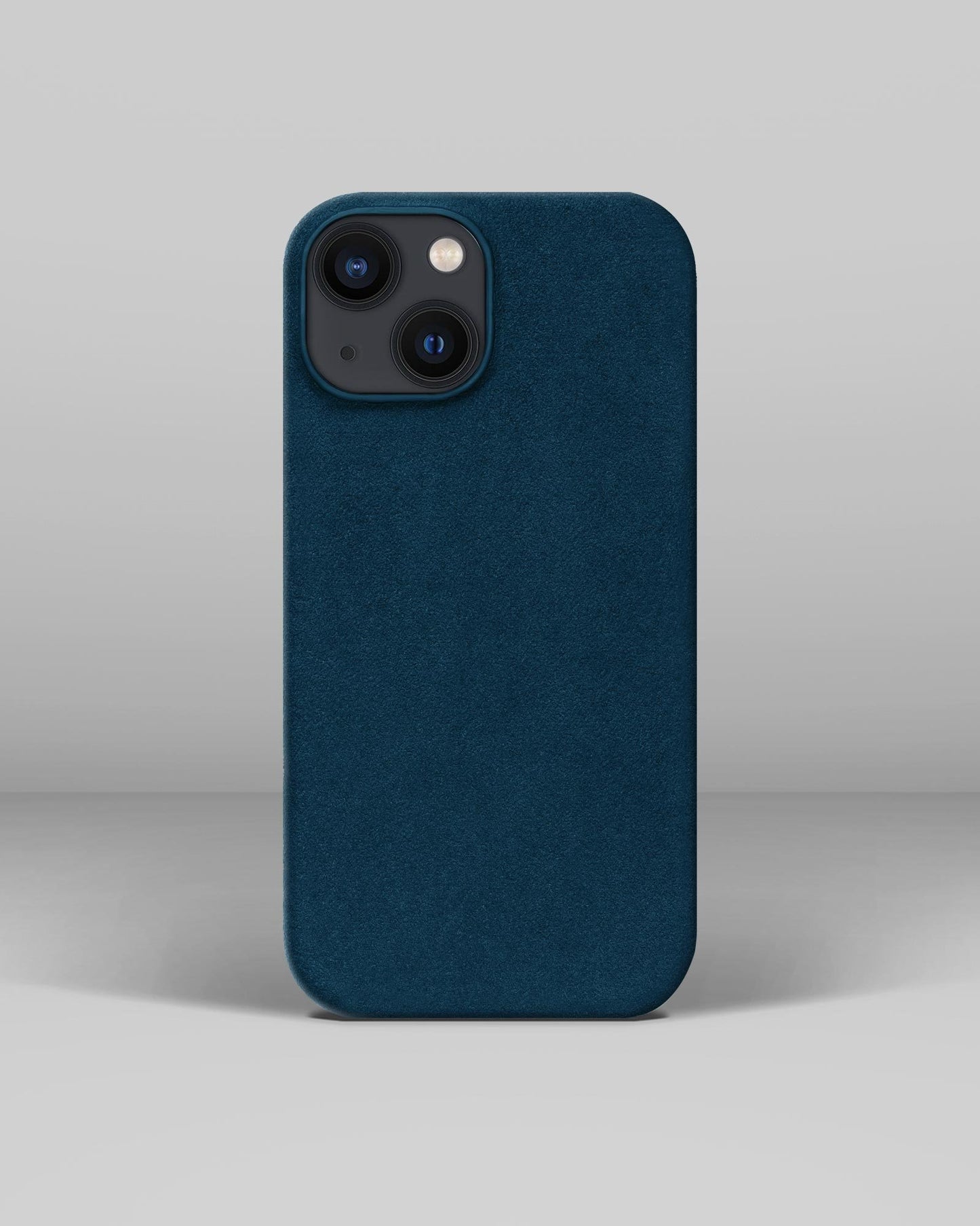 Синій чохол з алькантари для iPhone 12 Mini
