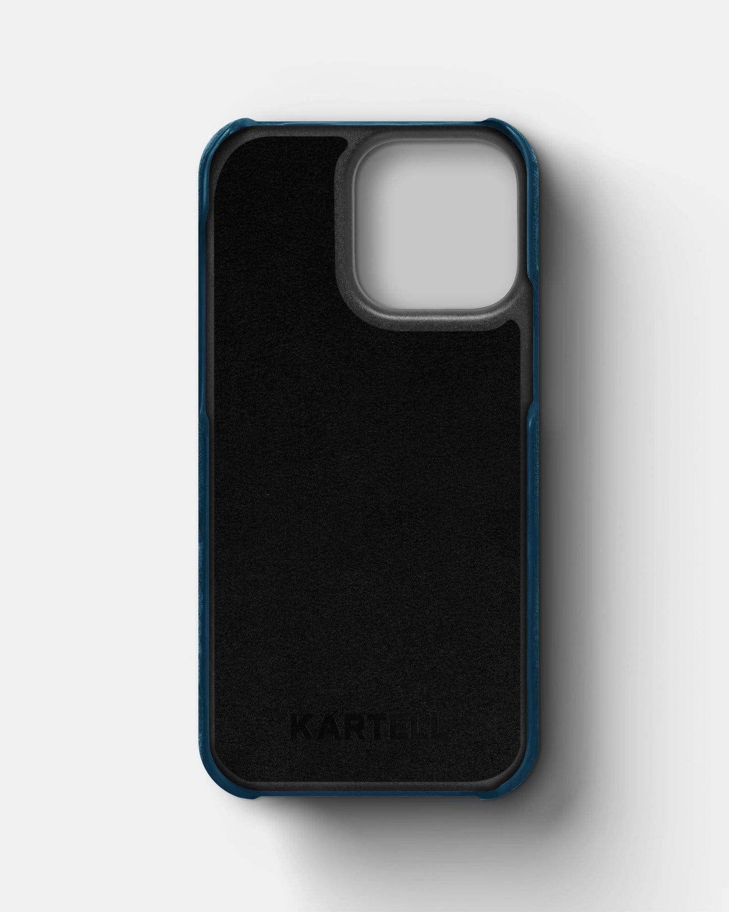 Синій чохол з алькантари для iPhone 13 Pro