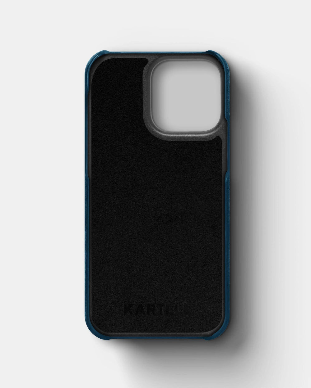 Blue alcantara case for iPhone 14 Pro