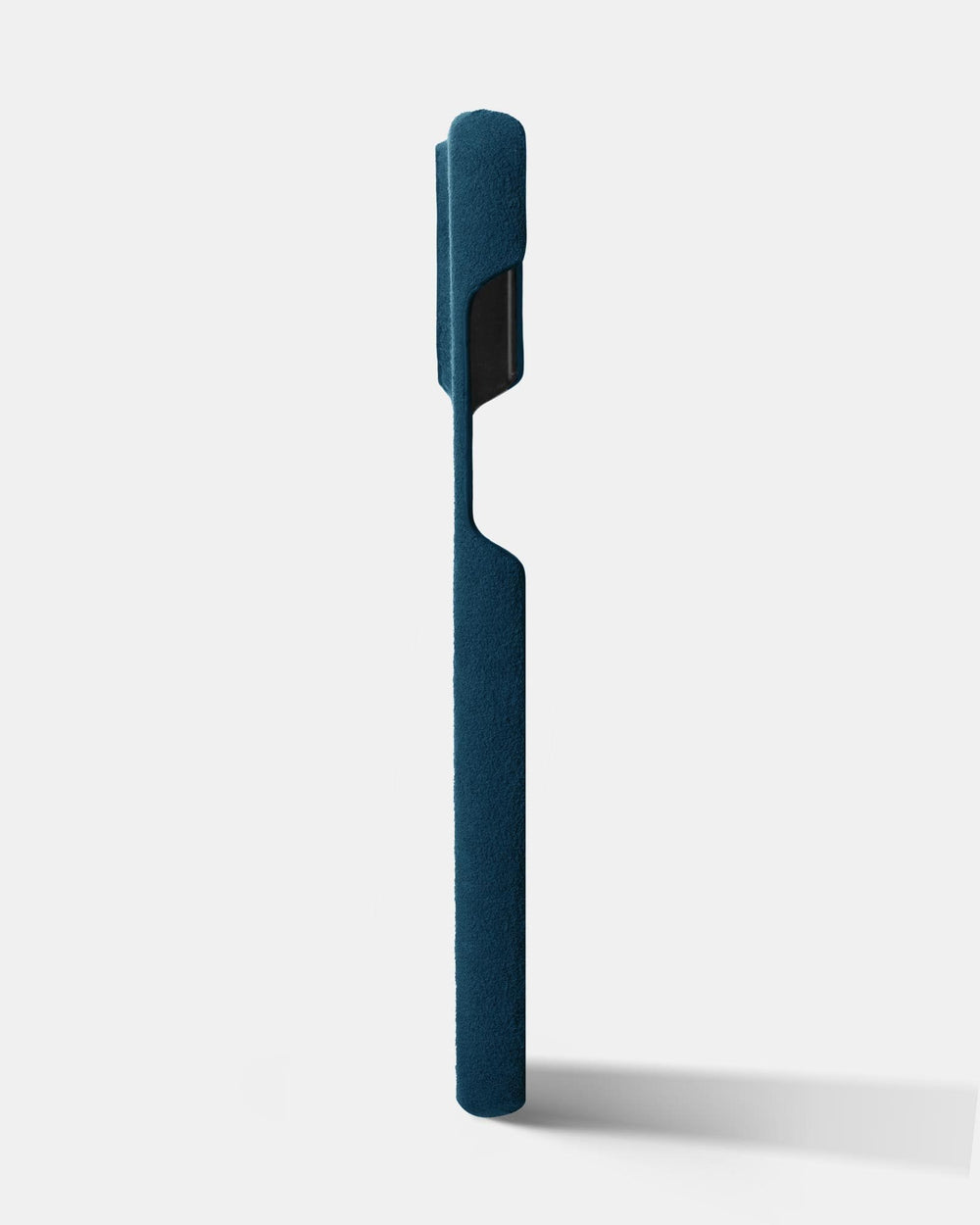 Синій обтягнутий чохол з алькантари для iPhone 14 Pro Max
