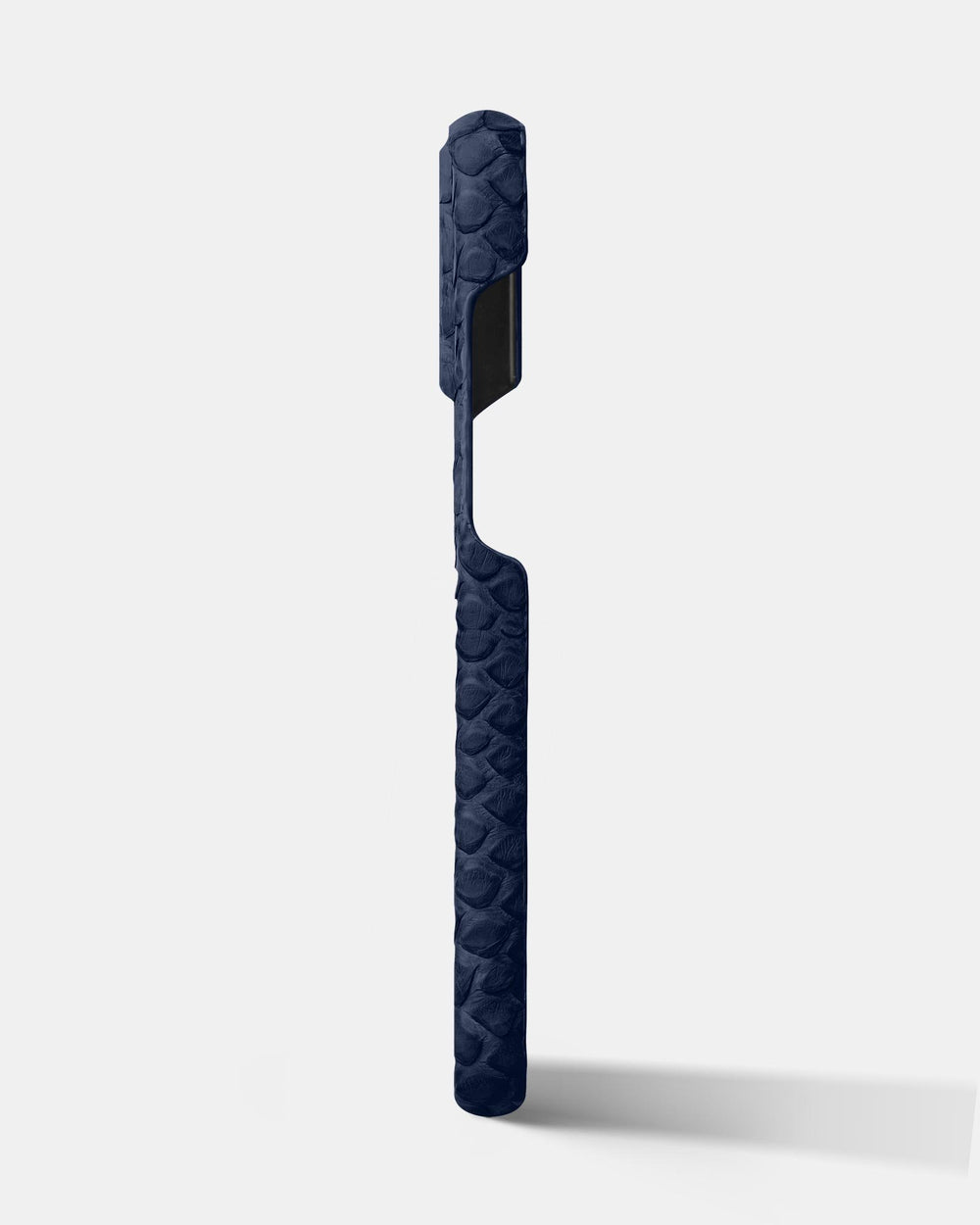 Темно-синій чохол обтягнутий шкірою пітона для iPhone 15 Pro Max
