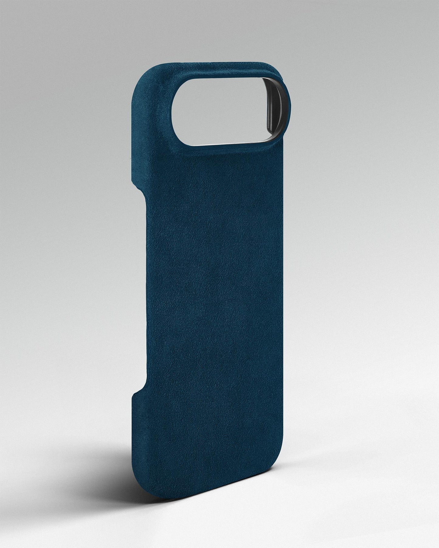 Синій чохол з алькантари для iPhone 17 Air