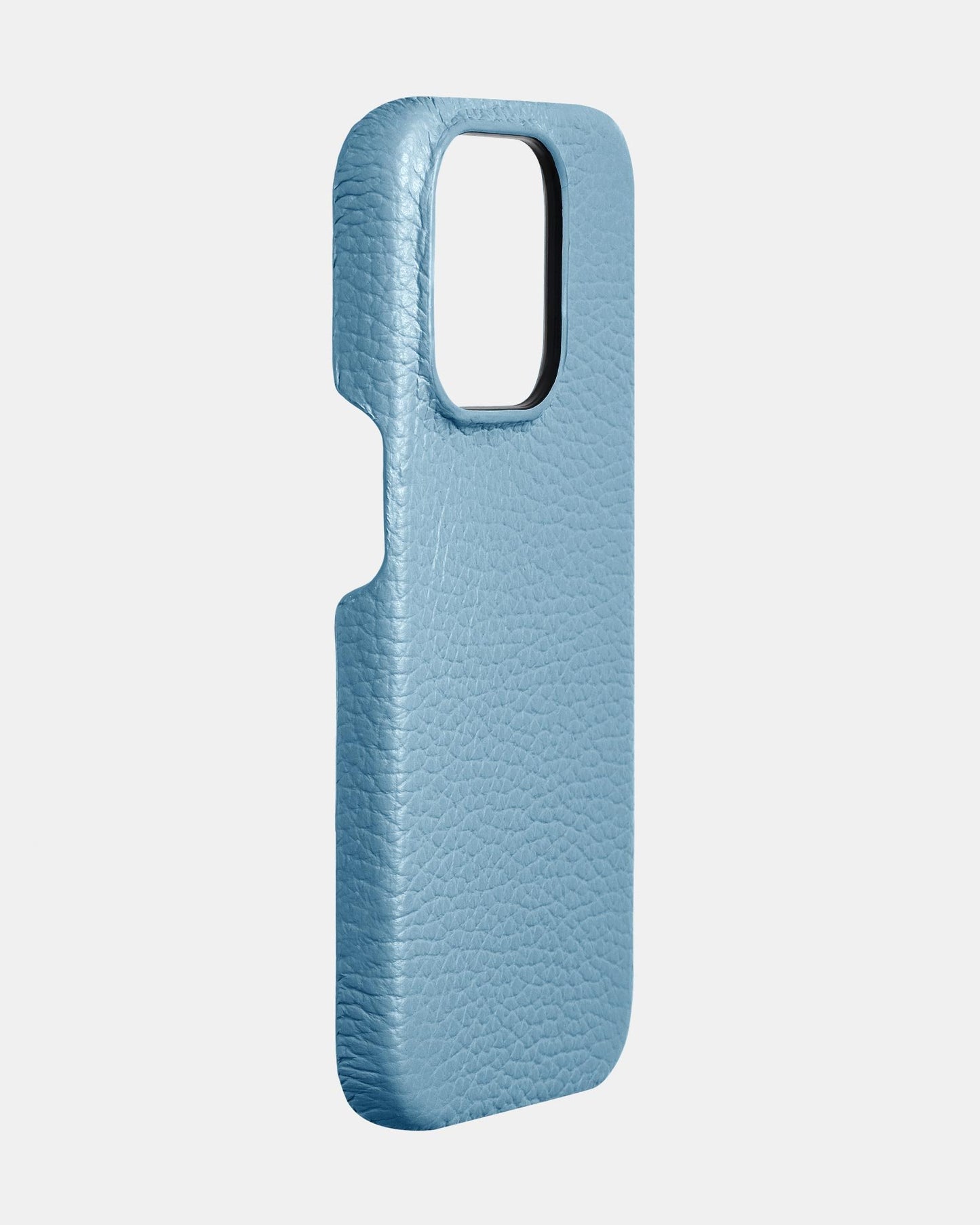 Блакитний шкіряний чохол для iPhone 13 Pro Max
