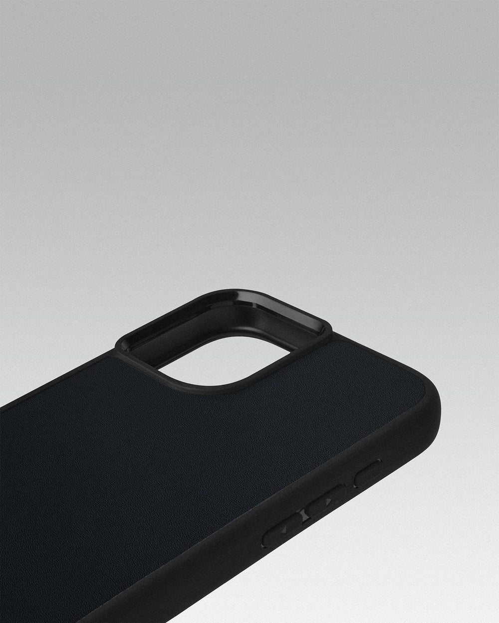 Leather case for iPhone 15 Plus coupon in dark blue color with Wind Rose embossing