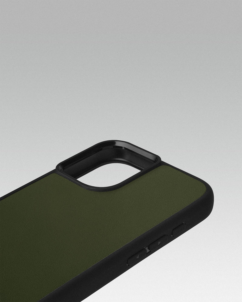 Чохол для iPhone 14 із шкіри купон в зеленому кольорі з тисненням Роза вітрів