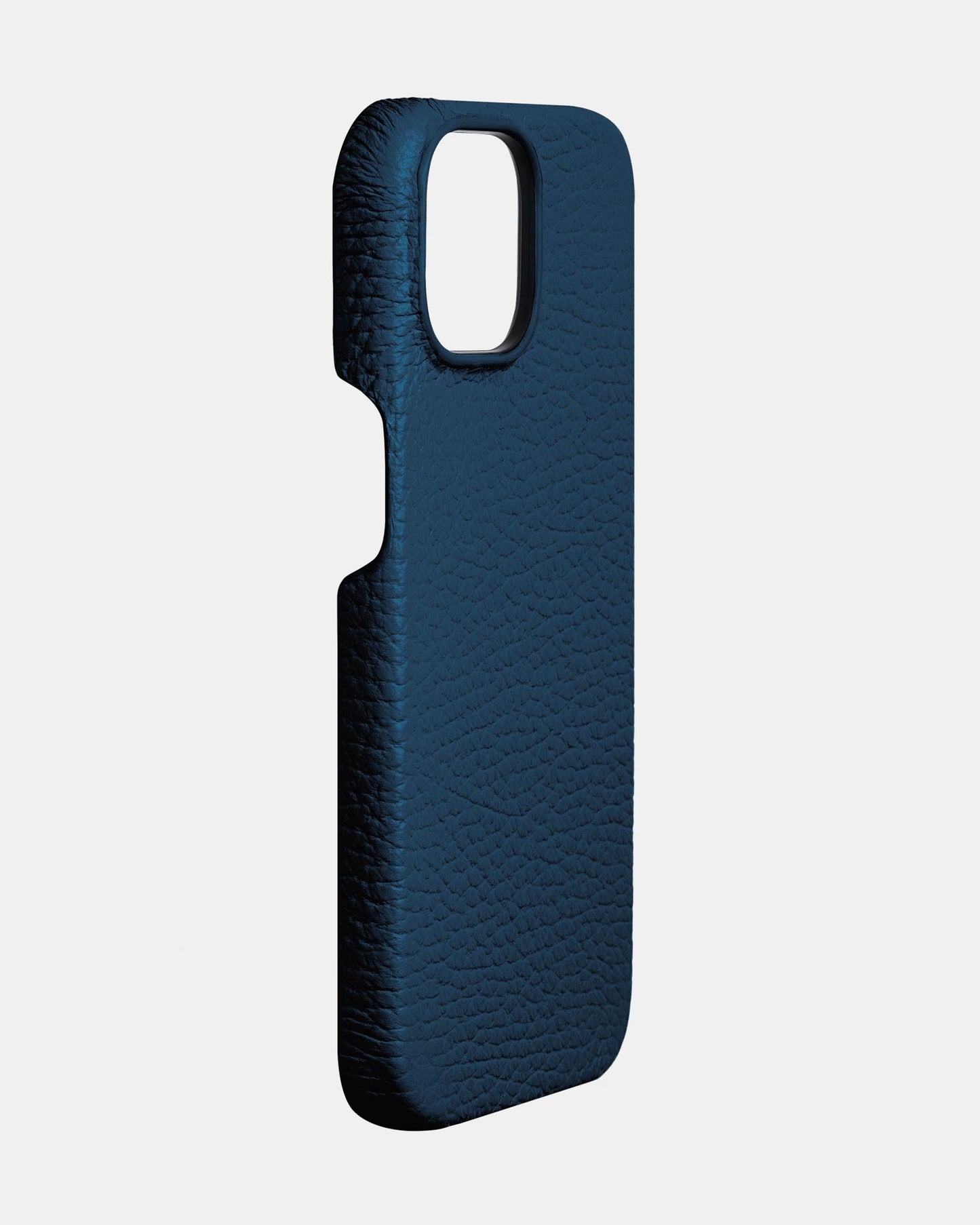 Темно-синій шкіряний чохол для iPhone 16 Plus