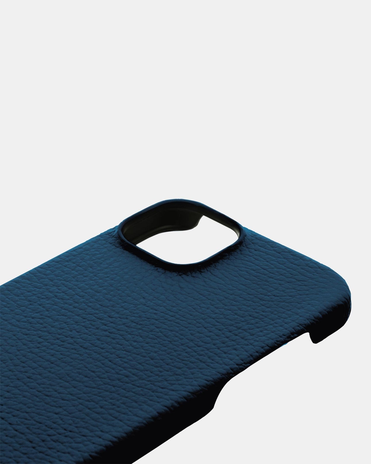 Темно-синій шкіряний чохол для iPhone 14 Plus