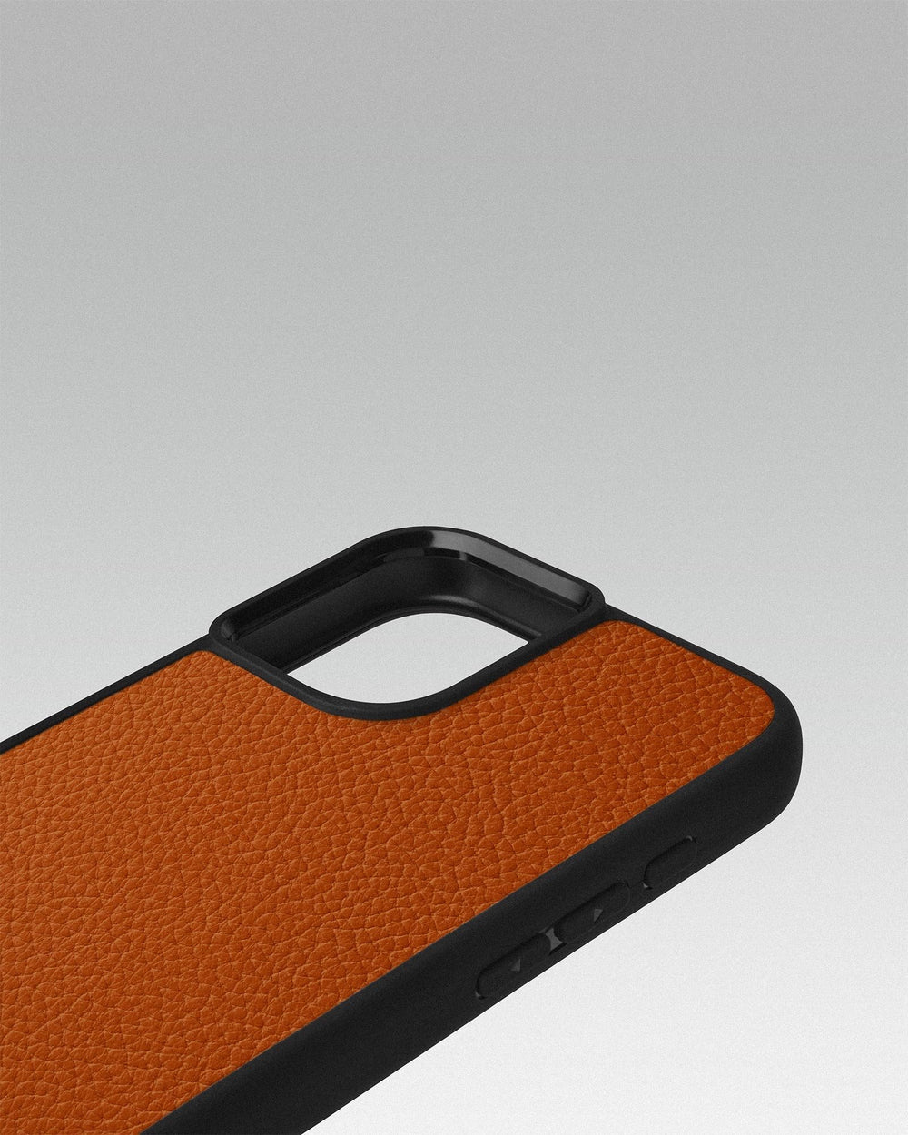 Orange calf leather float case for iPhone 16