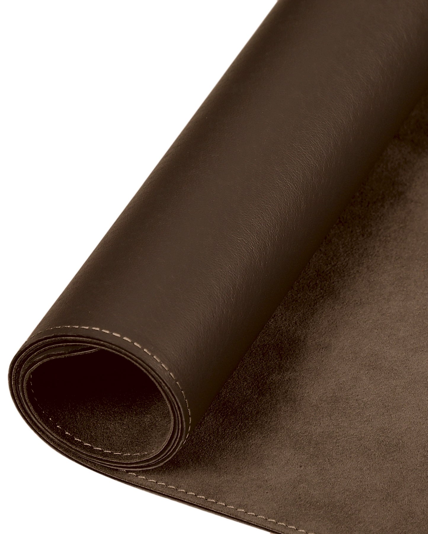 Desk mat made of blue alcantara