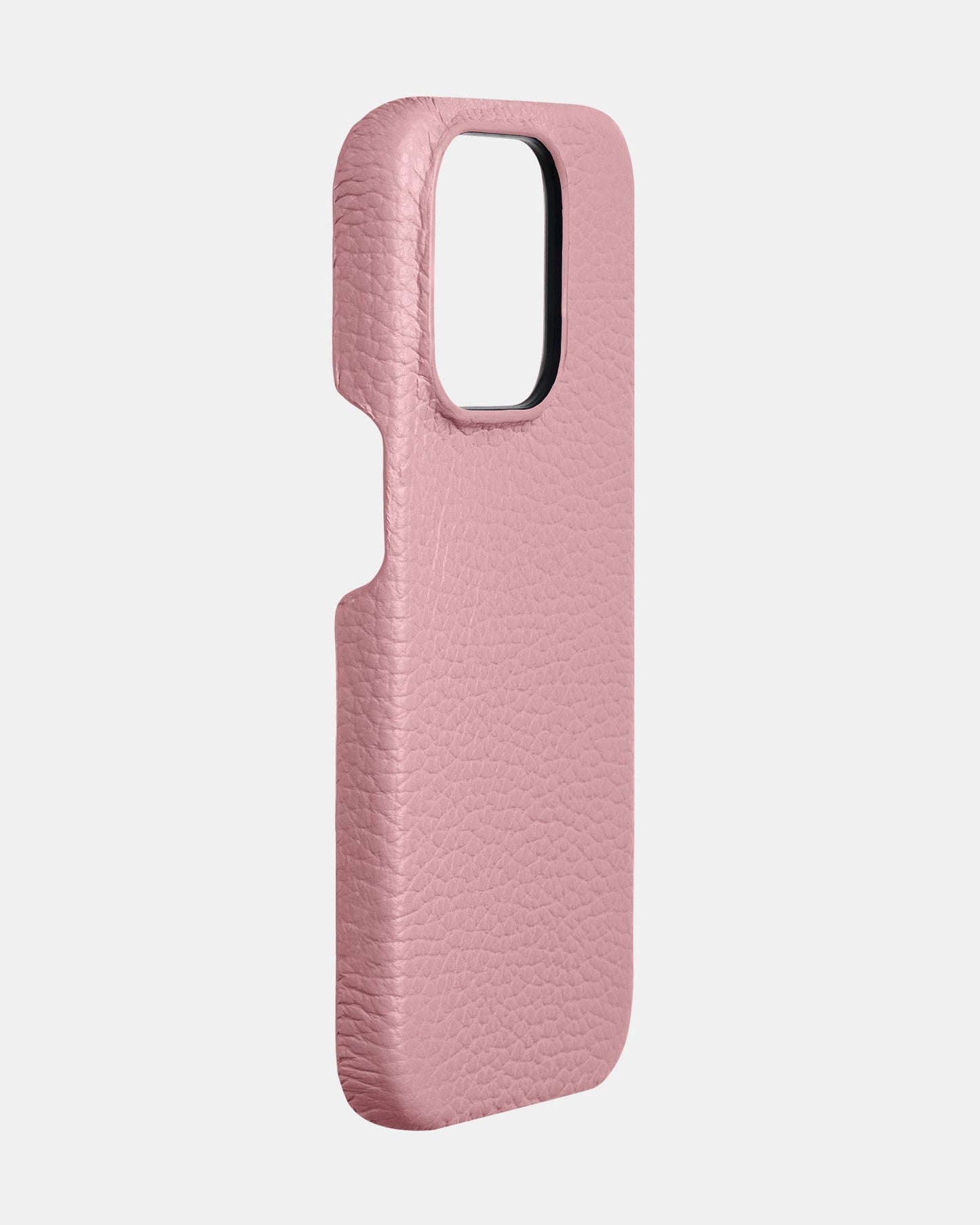 Рожевий шкіряний чохол для iPhone 15 Pro Max
