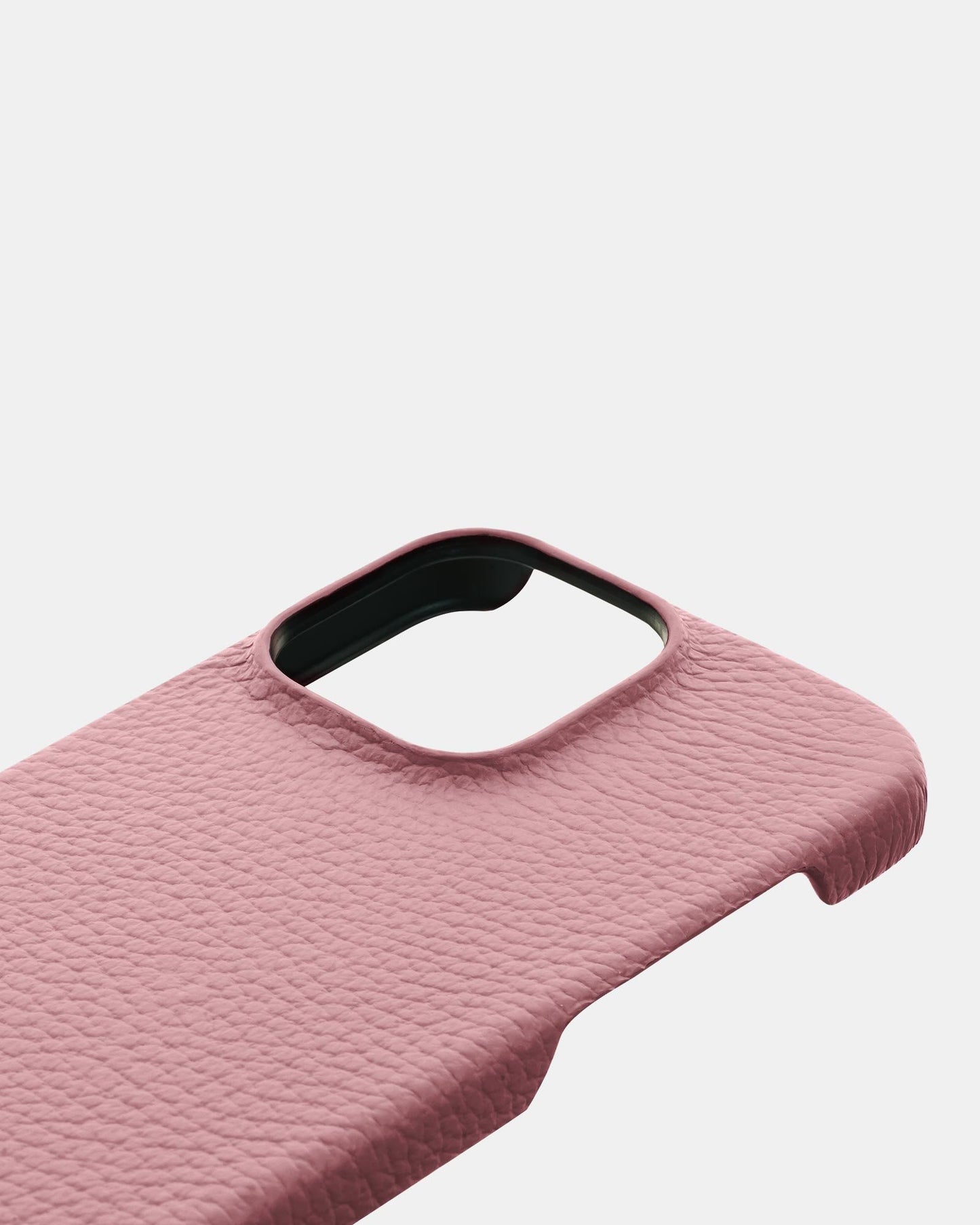 Рожевий шкіряний чохол для iPhone 15 Pro Max