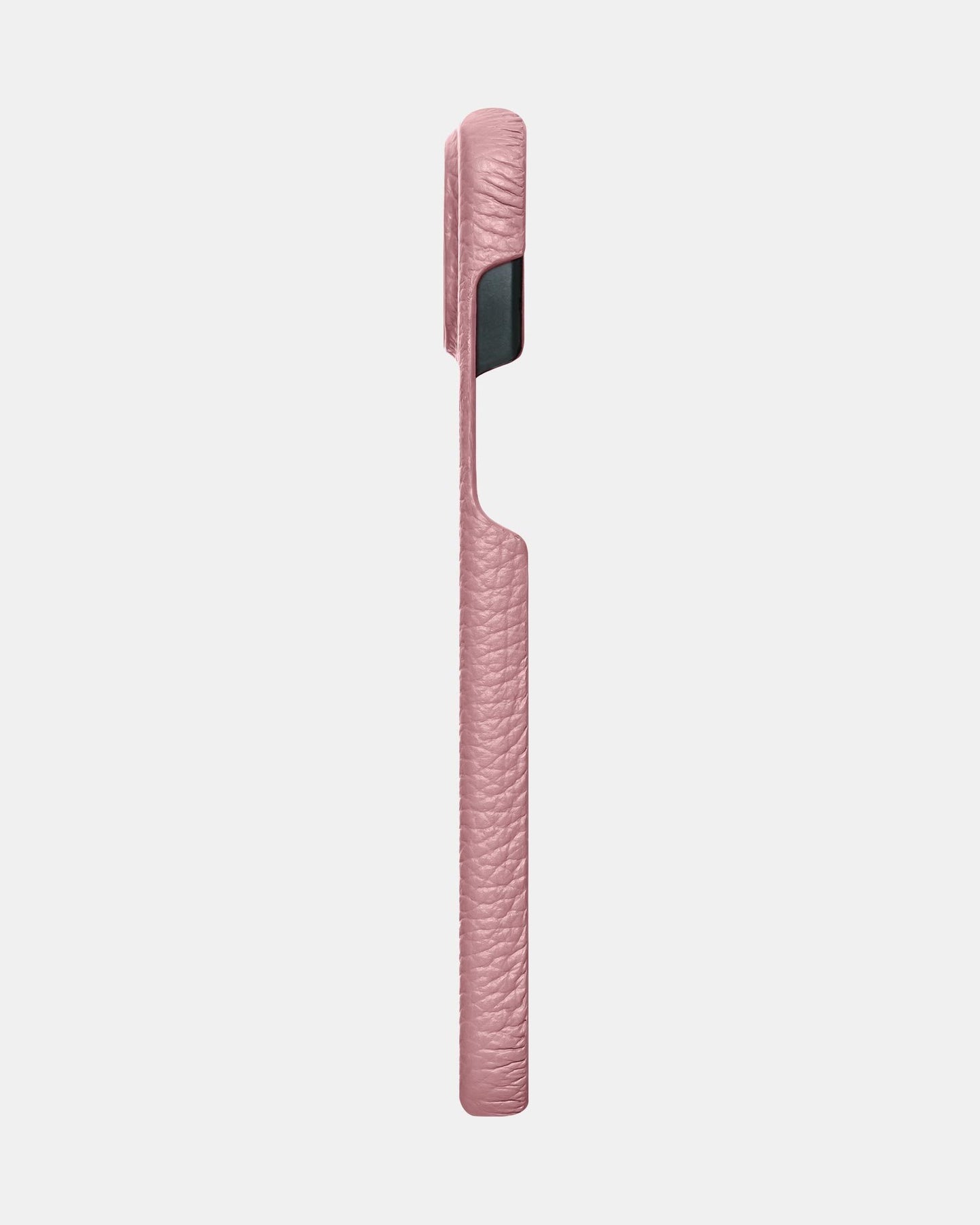 Рожевий шкіряний чохол для iPhone 16