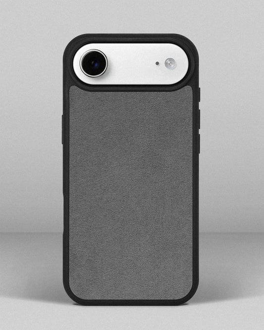 Case with light gray Alcantara insert for iPhone 17 Air