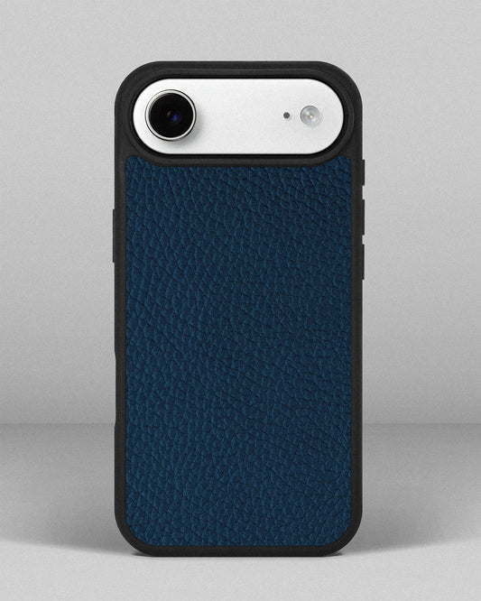 Navy blue calfskin floater case for iPhone 17 Air