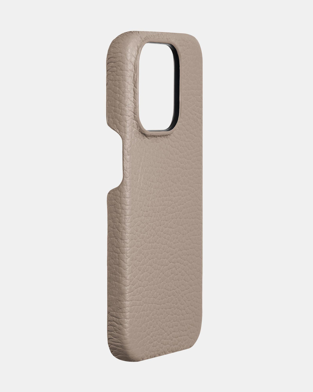 Beige leather case for iPhone 14 Pro