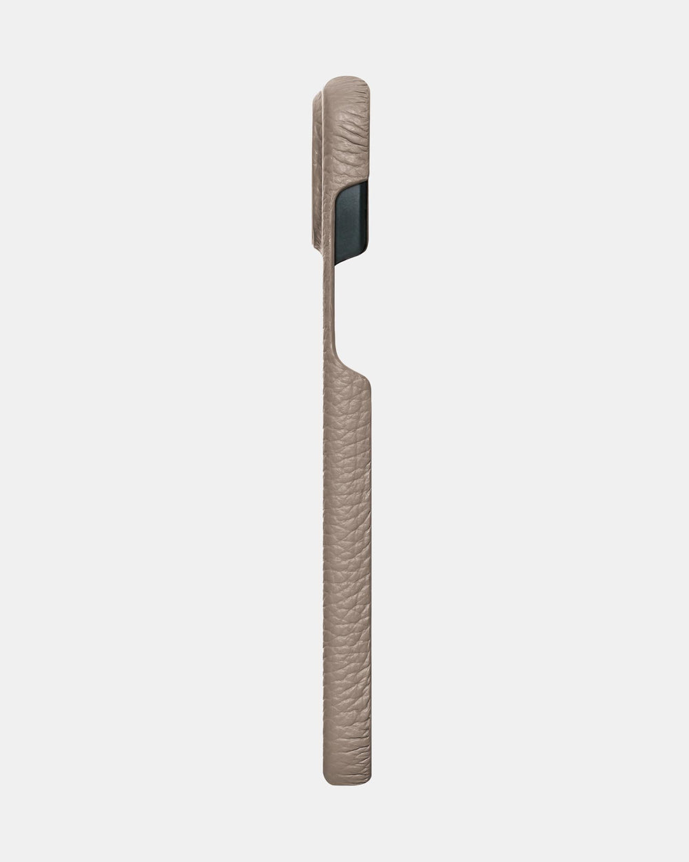 Beige leather case for iPhone 15